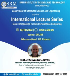International Lecture Series on Introduction to High Performance Computing